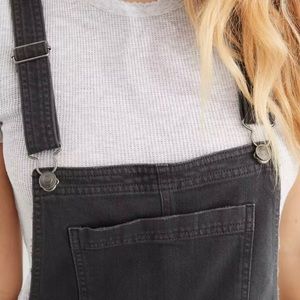 Aerie Work and Play Overalls Black XXS